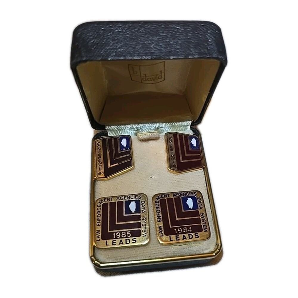 Vtg Law Enforcement Agencies Data System (LEADS) Commemorative Lapel Pins